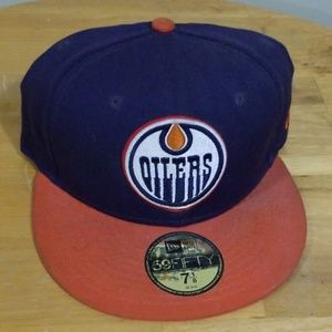 Edmonton Oilers Fitted new era preowned size 7 1/8